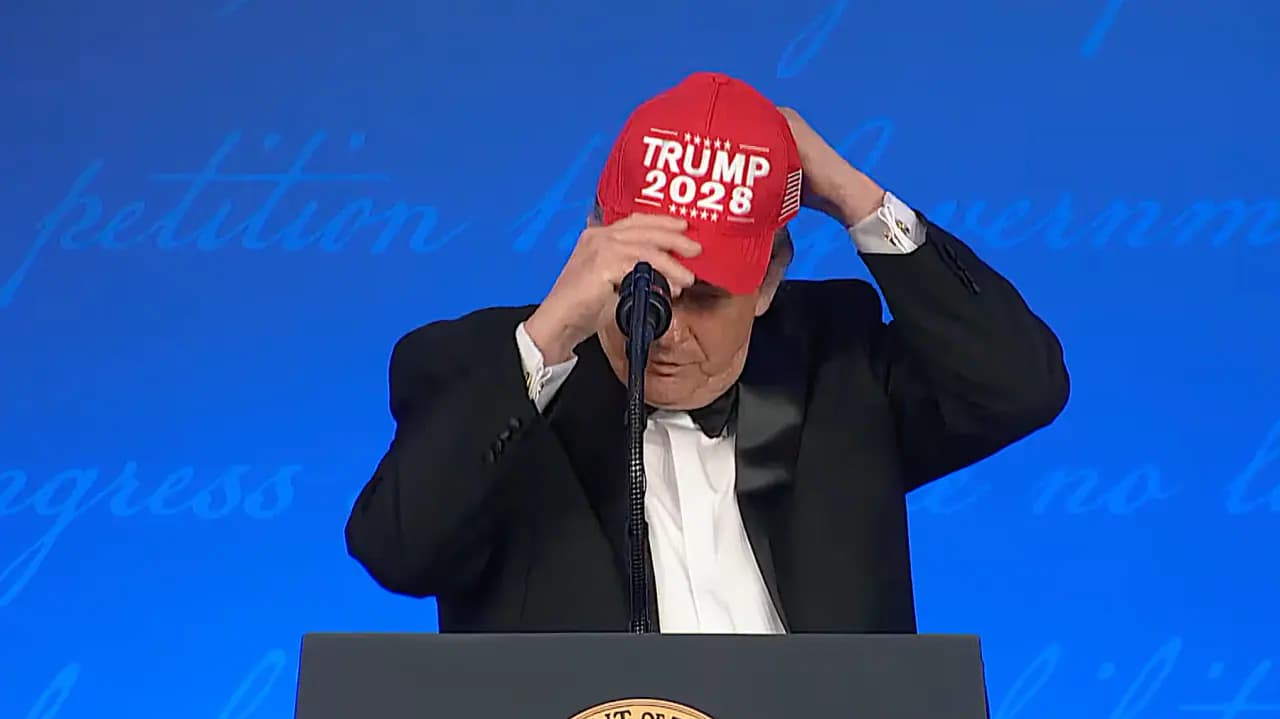 „Trump 2028“ kepurė – juokas, kuris turi rimtą pagrindą, siekiant taikos