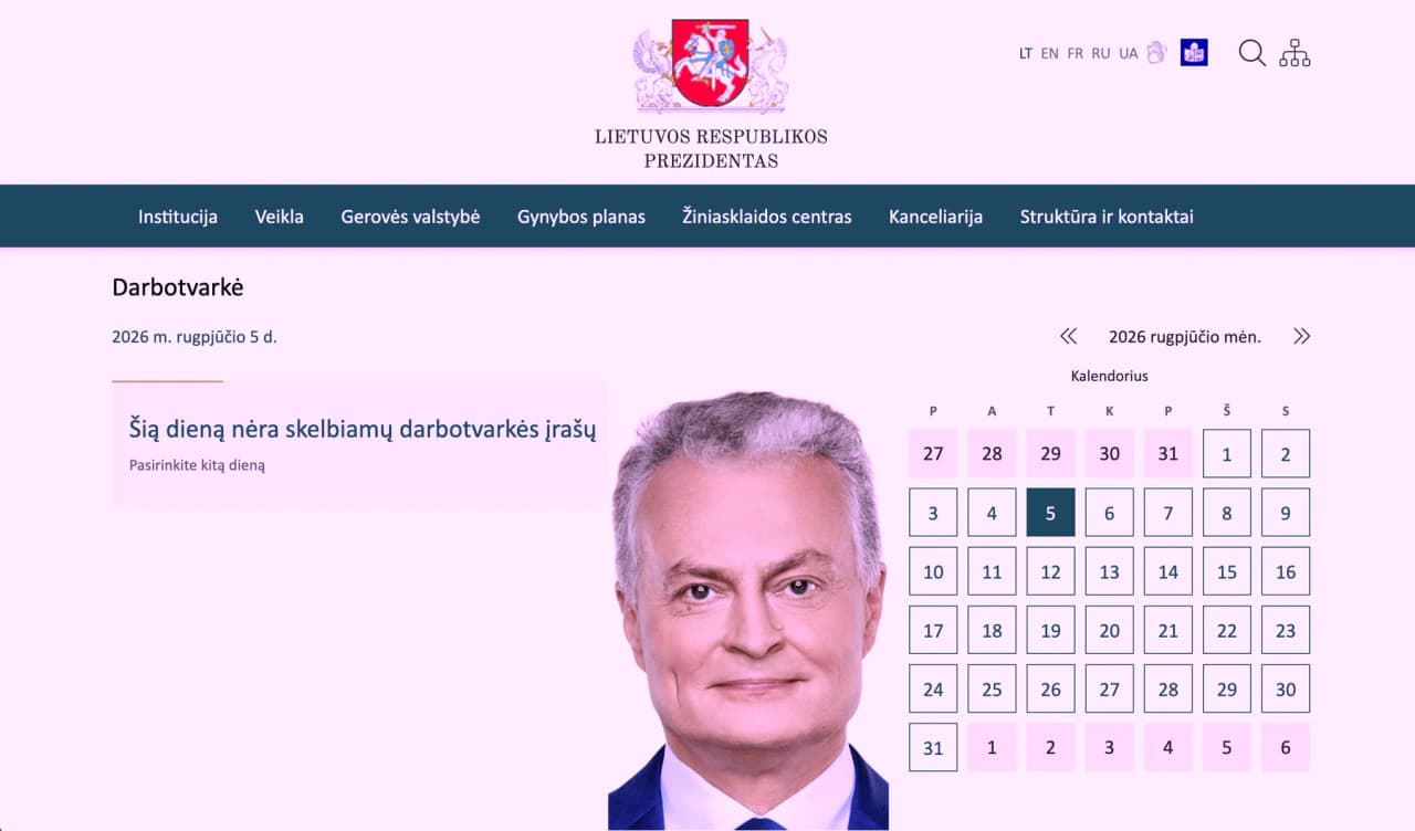 Nausėda Madeiroje tęsia nematomą, bet intensyvų darbą