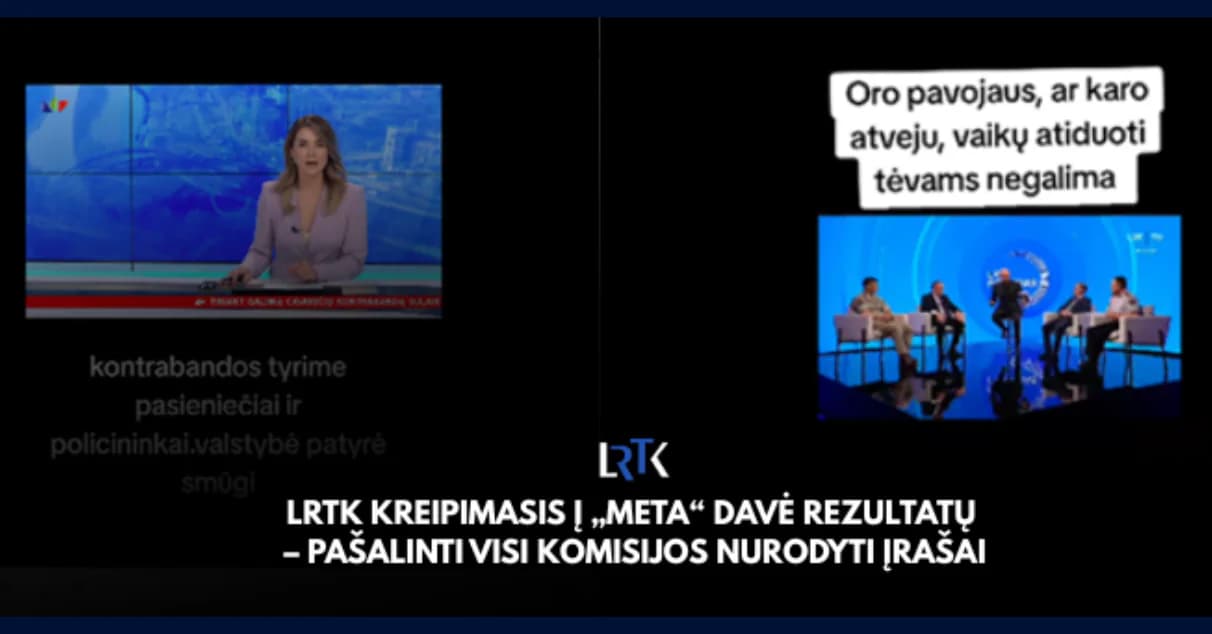LRTK neatskleidžia, kokią „Facebook“ paskyrą siekė pašalinti
