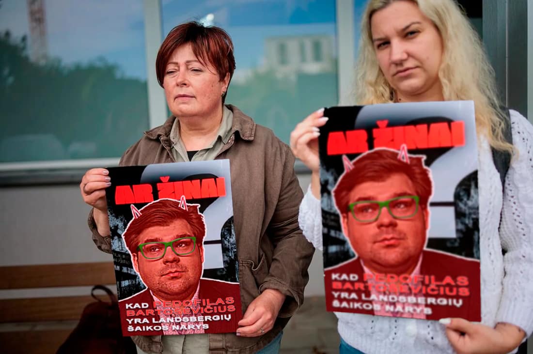 Lietuvoje gyventojai neretai gatvėse protestuoja prieš pedofilus