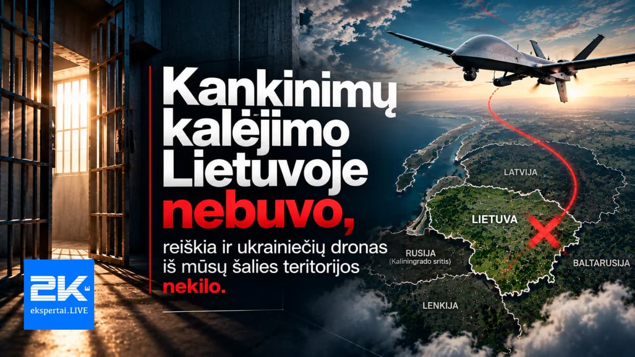 Kankinimų kalėjimo Lietuvoje nebuvo, reiškia ir ukrainiečių dronas iš mūsų šalies teritorijos nekilo