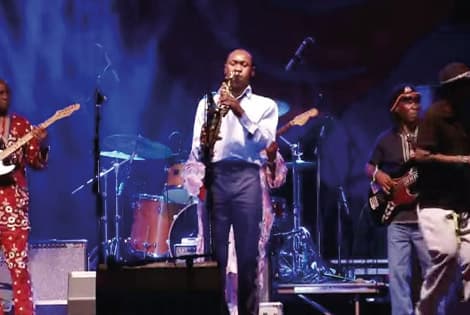 Seun Kuti & Egypt 80 at Festival International 2012 - Lafayette, Louisiana USA