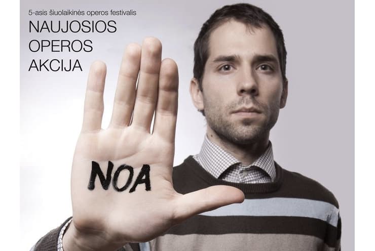 Naujosios operos akcijos plakatas.