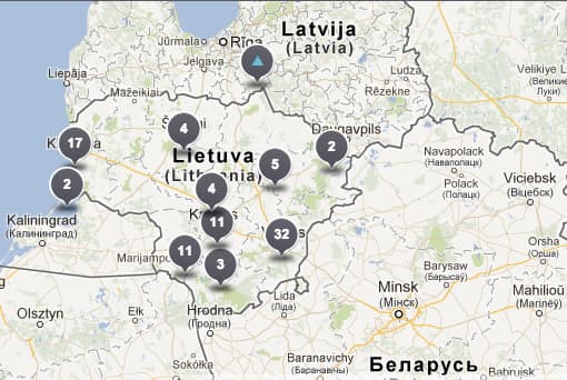 Lietuvos žemėlapis.
