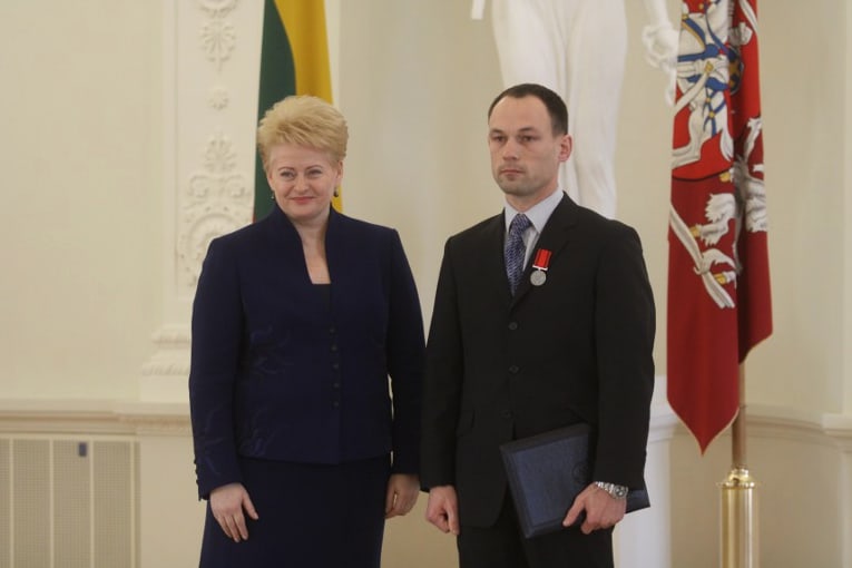 Daumantas Pocius (dešinėje) STT direktoriaus įsakymu į STT Vilniaus valdybos viršininko pareigas buvo paskirtas 2013 m. gegužės mėnesį.