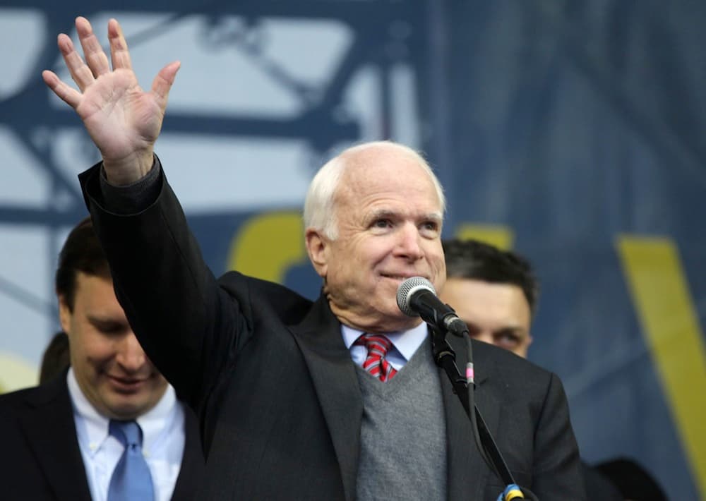 JAV senatorius respublikonas Johnas McCainas. EPA-Eltos nuotr.