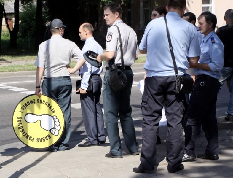 Pareigūnų akcija liepos 5 dieną. Gedimino Savickio (Elta) nuotr.