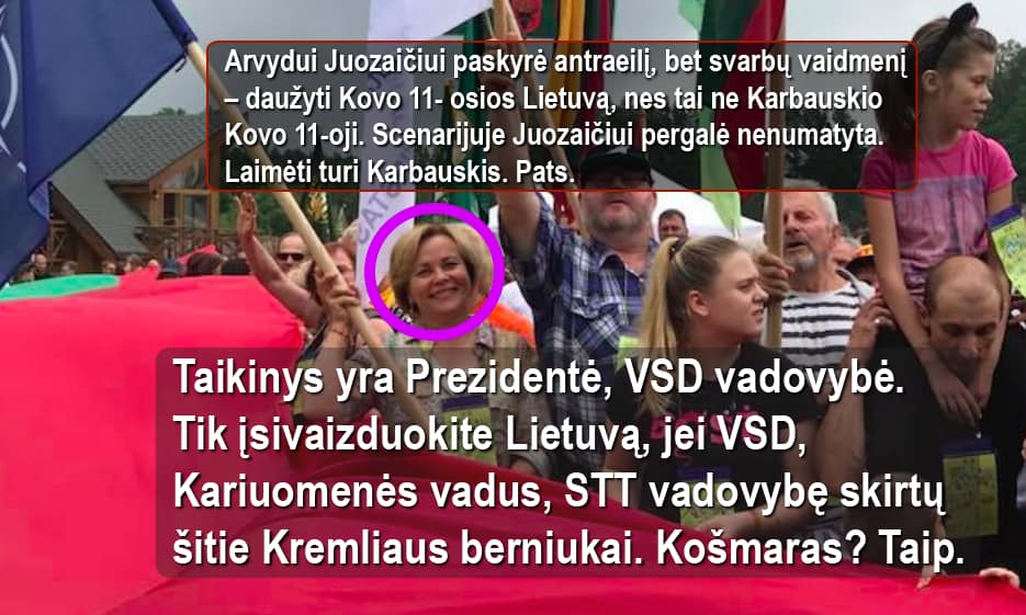 R. Juknevičienė (galvutė apibraukta violetiniu apskritimu). Nuotr. facebook.com