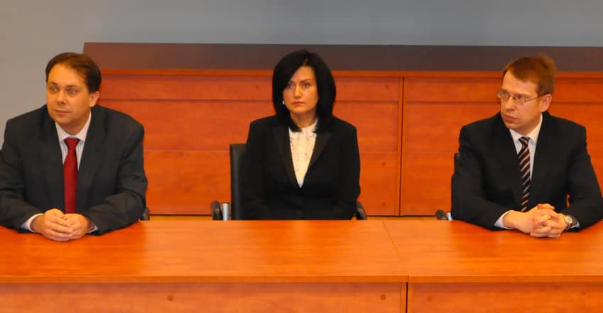 Teismo pirmininkė Loreta Braždienė (viduryje). Nuotr. vat.lt