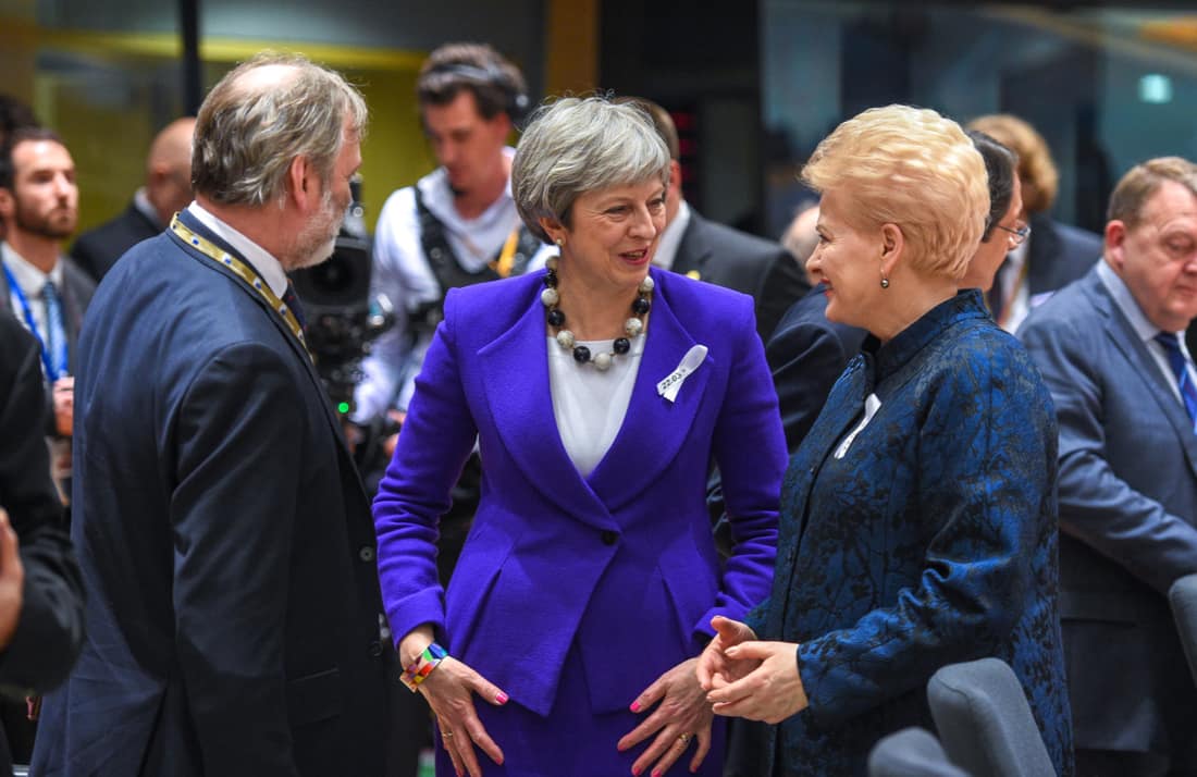 Visi Europos lyderiai stengėsi nors trumpai pabandrauti su prezidente D. Grybauskaite. Nuotr. prezidentas.lt