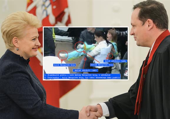 LR prezidentė Dalia Grybauskaitė (kairėje) ir Generalinis prokuroras Evaldas Pašilis. Nuotr. prezidentas.lt