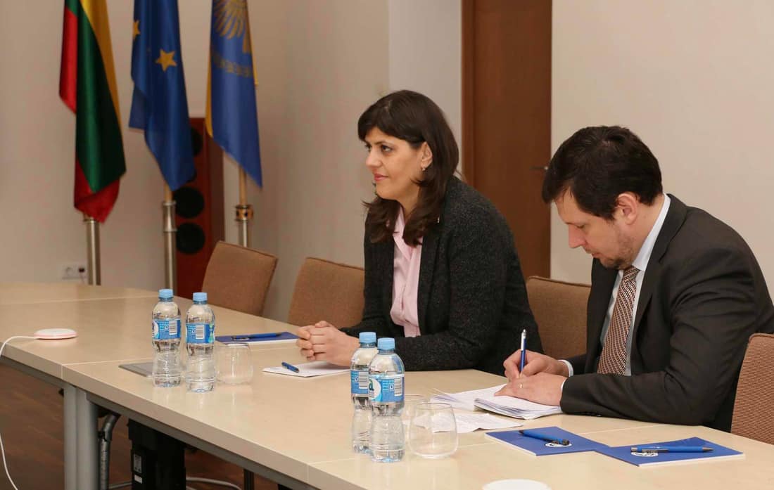 Europos prokurorė (kairėje) liko labai patenkinta susitikimo rezultatais. Nuotr. facebook.com
