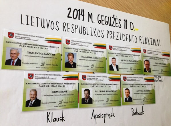Kandidatai į LR Prezidentus 2014. Nuotr. vrk.lt