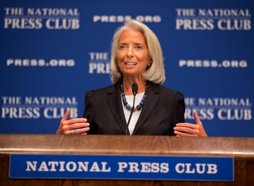 Tarptautinio valiutos fondo (TVF) vadovė Christine Lagarde. EPA-Eltos nuotr.