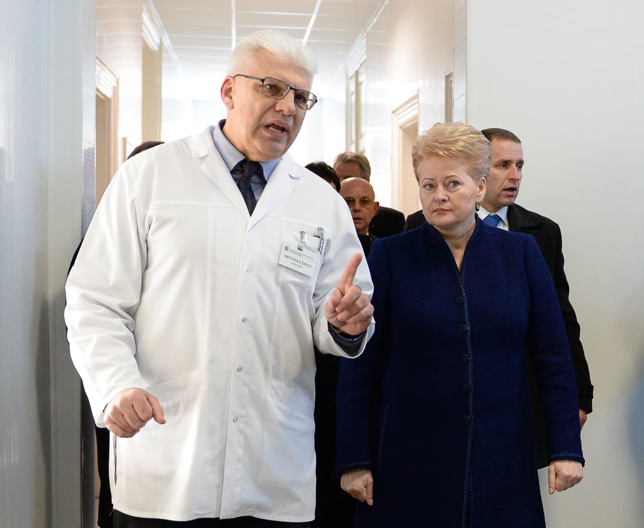 A. Šilys ir prezidentė. Nuotr. iš „lrp.lt“