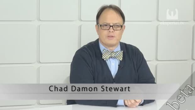 „Ekspertai.tv“ žinių anglų kalba vedėjas Chadas Damonas Stewartas