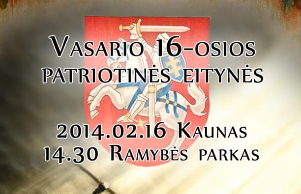 Tautininkai kviečia į Vasario 16-osios šventę Kaune