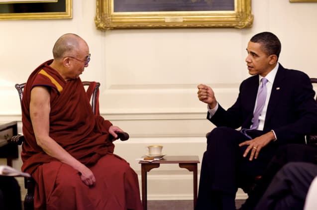 Jau ir 2011-aisiais Pekinas su pasipiktinimu reagavo į B. Obamos ir Dalai Lamos susitikimą