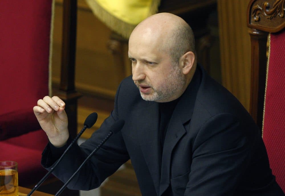 Ukrainos laikinasis prezidentas Oleksandras Turčynovas. EPA-Eltos nuotr.