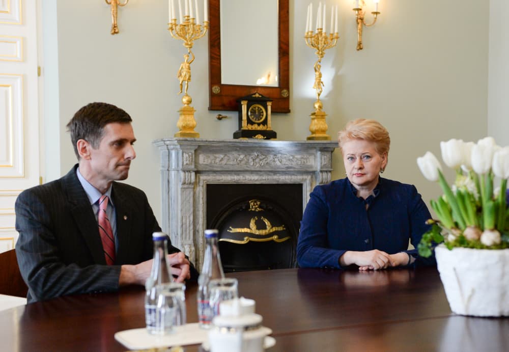 G. Grinos susitikimas su D. Grybauskaite kovo 12 d. Nuotr. R. Dačkaus iš president.lt