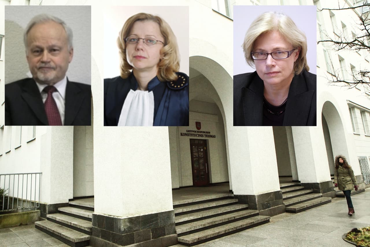 Prisiekė Konstitucinio Teismo teisėjai V. Greičius, D. Jočienė ir E. Baltutytė