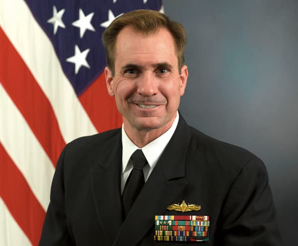 JAV gynybos ministerijos atstovas, atsargos generolas Johnas Kirby. Defense.gov nuotr.