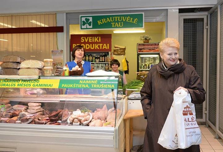 D. Grybauskaitė ką tik apsilankė krautuvėlėje