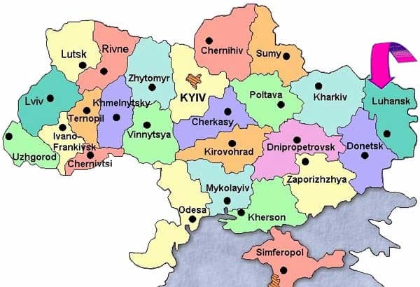 Separatistai skelbia apie „Luhansko Liaudies Respubliką“