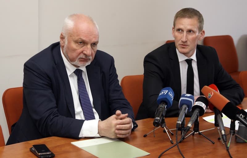 Aplinkos ministras Valentinas Mazuronis ir viceministras Linas Jonauskas. Gedimino Savickio (ELTA) nuotr.