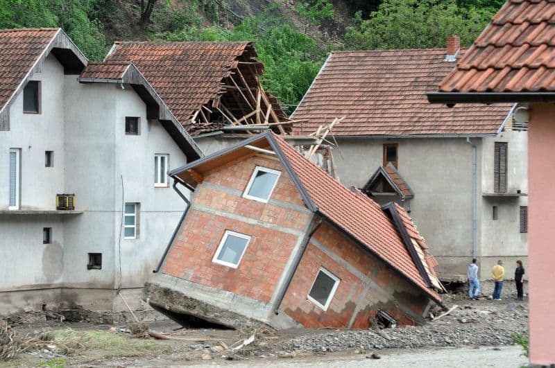Serbija ir Bosnija dėl potvynių prašo tarptautinės pagalbos. EPA-ELTA nuotr.