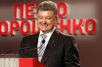 Milijardierius P. Porošenka laimėjo Ukrainos prezidento rinkimus jau po pirmojo turo