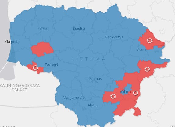 Patikimiausias rinkimų komentatorius – žemėlapis