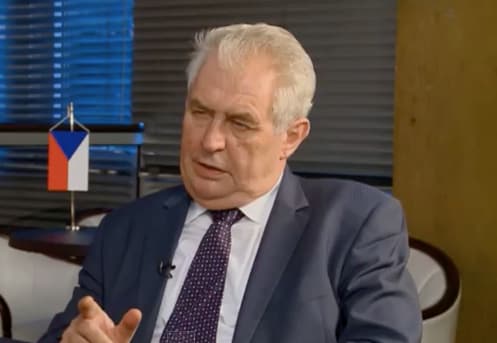 Čekijos prezidentas Milošas Zemanas: ekonominė pagalba Ukrainai – visiška beprasmybė