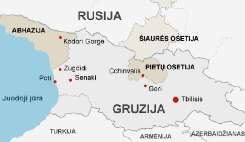 Putinas pasirašė sutarti su Abchazija. Gruzija nerimauja