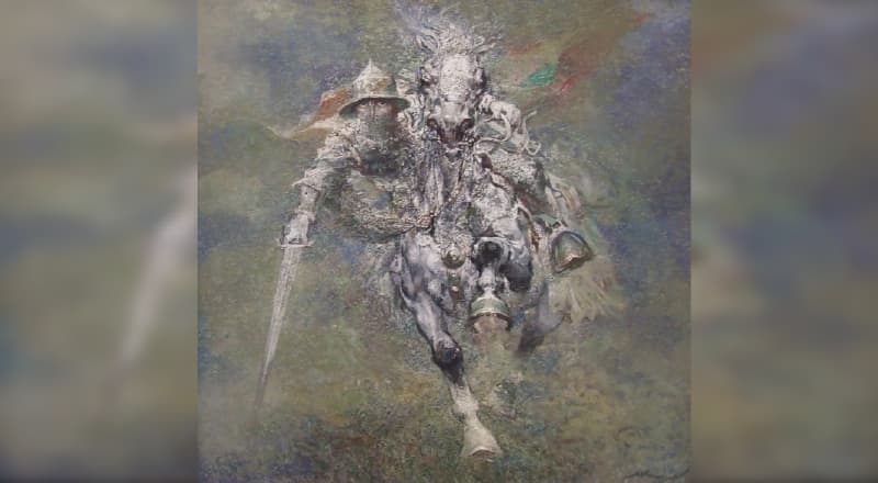 Andrijus Cholomeniukas. „Lietuvos karys“, 2013. Iš Valentinos Zaitler kolekcijos. Nuotr. Gyčio Norvilo