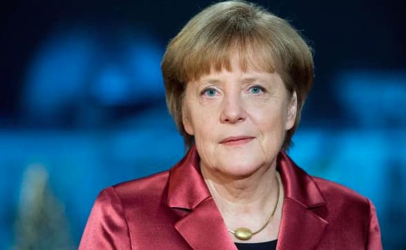 Angela Merkel naujametiniame sveikinime sukritikavo Rusiją