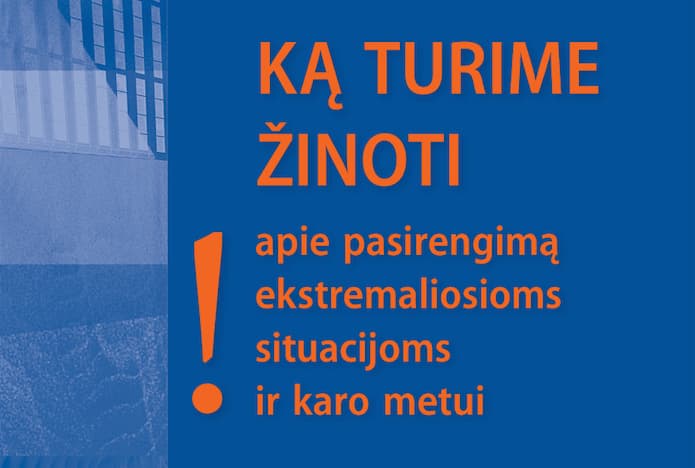 Bus pristatytas leidinys, kuris pagelbės geriau pasiruošti karo metui