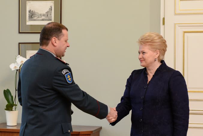 Vidaus reikalų ministras ir prezidentė. Nuotr. prezidentas.lt