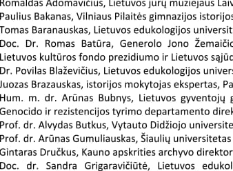 Žinomi šalies istorikai ragina priimti Tautos istorinės atminties įstatymą
