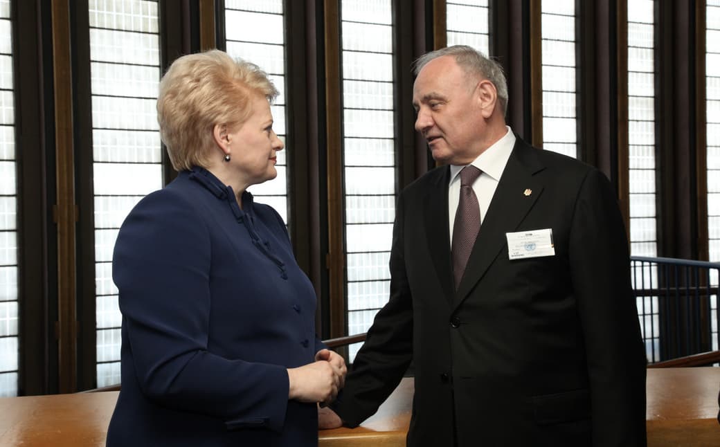 Lietuvos ir Moldovos vadovai. Nuotr. prezidentas.lt