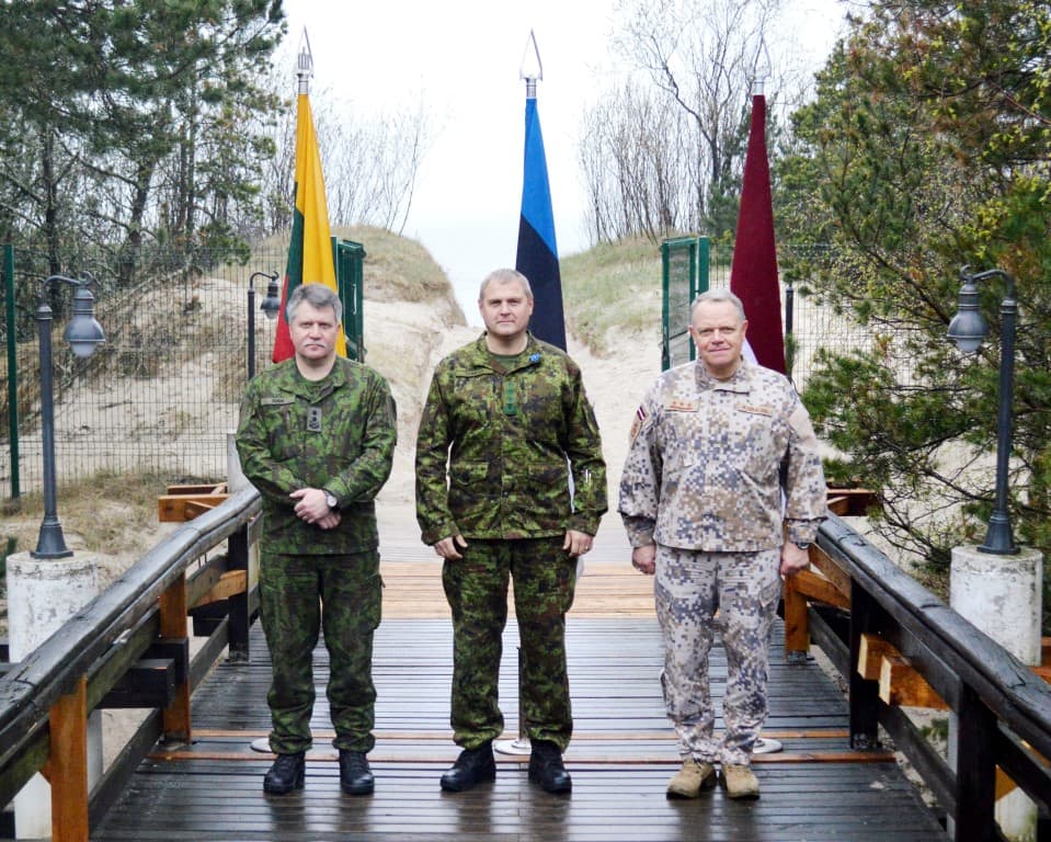 Baltijos valstybių kariuomenių vadai. Nuotr. aut. - srž. A. Vitkauskas.