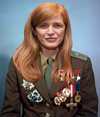 Samanta Pauer užtikrino ukrainiečius, kad juos remia Amerika