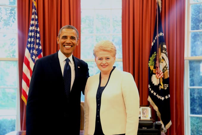 Prezidentė pasveikino B. Obamą JAV Nepriklausomybės dienos proga