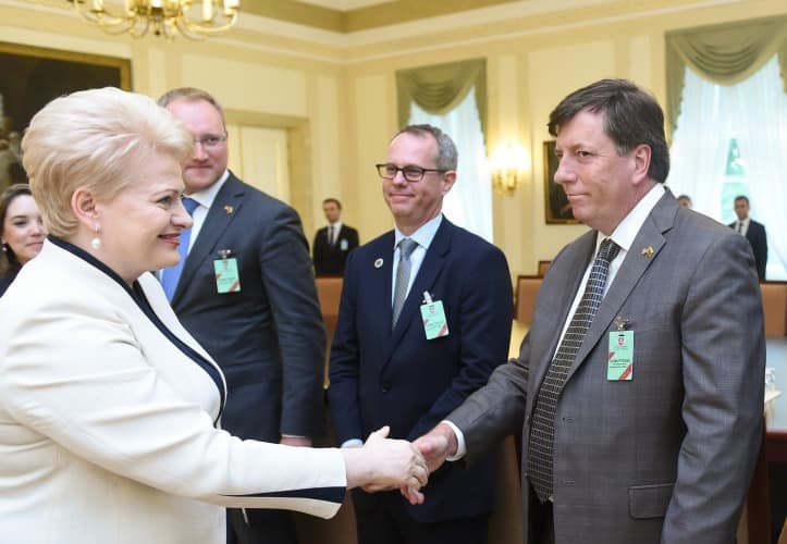 Prezidentės susitikimas su Lietuvos ir JAV verslo tarybos nariais. Nuotr. aut. R. Dačkus.
