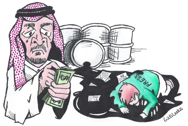 „WikiLeaks”: Saudo Arabija manipuliuoja pasaulio žiniasklaida naftos doleriais