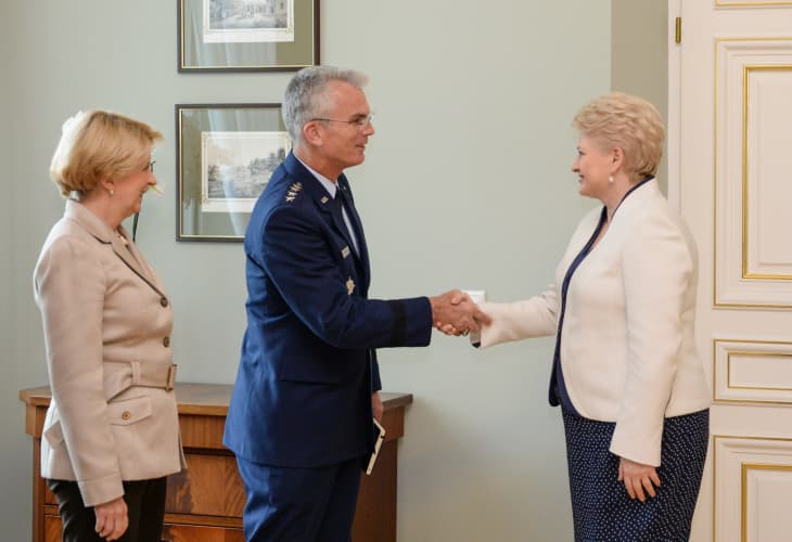 Polas Selva ir Dalia Grybauskaitė. R. Dačkaus nuotr.