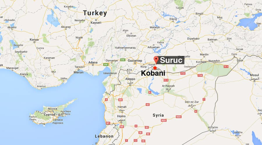 Nežinomi teroristai Turkijos Suručo miestelyje nužudė bent 32, sužeidė apie 100 žmonių