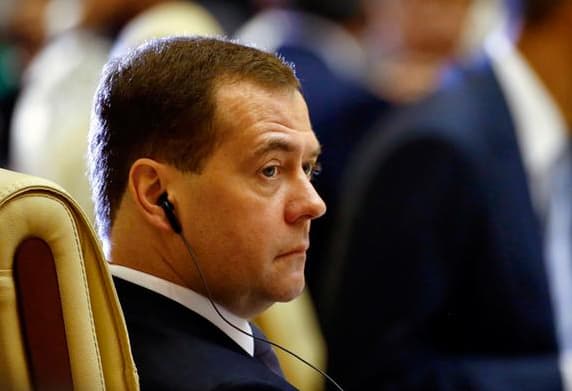D. Medvedevas pirmą kartą po Krymo aneksijos atvyko į ES