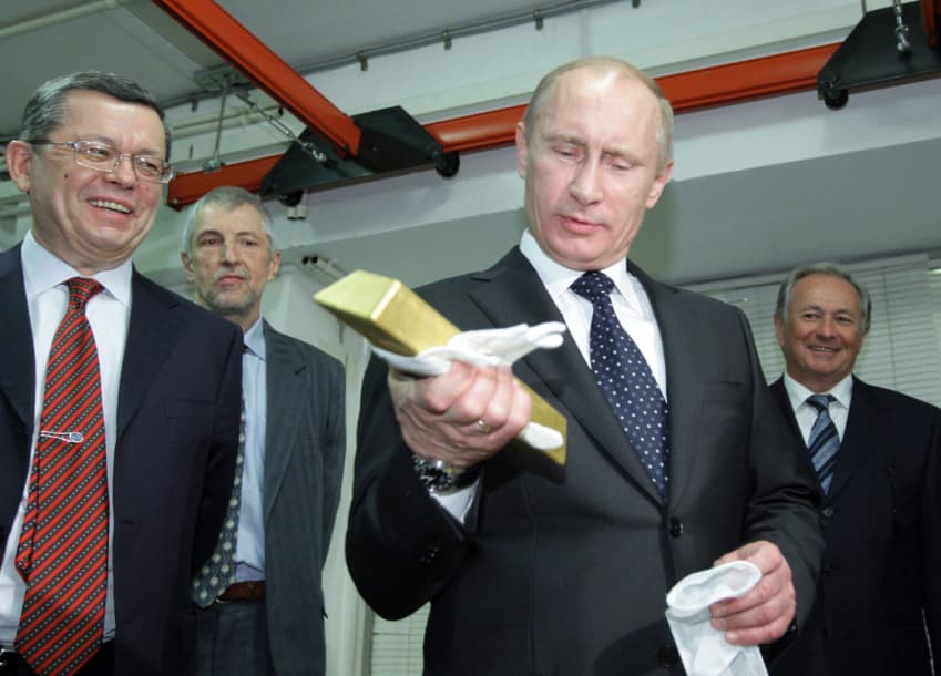 „Deutsche Welle“: kaip Putinas pirkdamas auksą prarado15 milijardų
