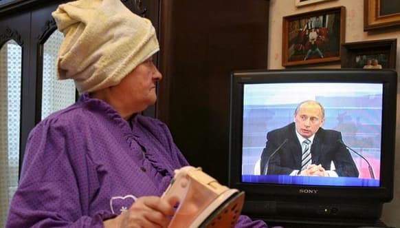 Apklausa: rusai teigiamai vertina šalies televiziją